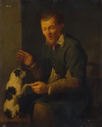 Bonde med hund